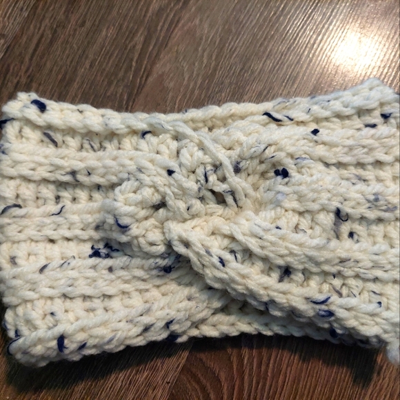 White speckled twisted headband - Picture 1 of 1